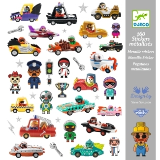 160 Stickers le monde des crazy motors