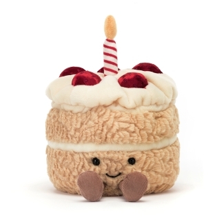 Petite peluche Gâteau d'anniversaire 16cm