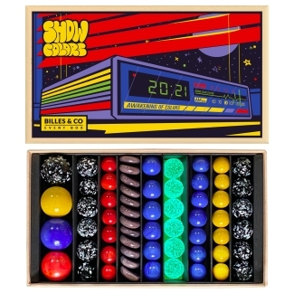 Coffret 62 billes Show colors