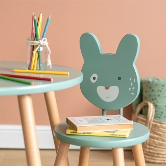 Chaise sauge Trois petits lapins