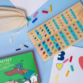 Jeu de société en bois Code secret Les Loufoques