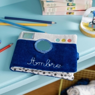Album photo textile  broder Puce  Pilou