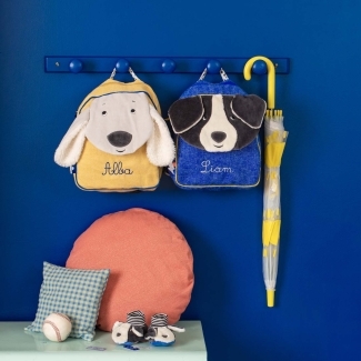 Sac  dos  broder Chien bleu Puce Puce  Pilou