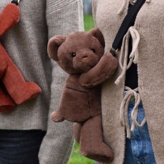 Sac à main peluche Ours marron