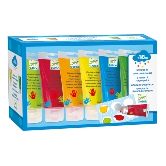 Peinture à doigts 6 tubes
