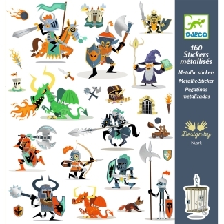 160 stickers chevaliers