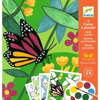 Cartes à peindre indonésie