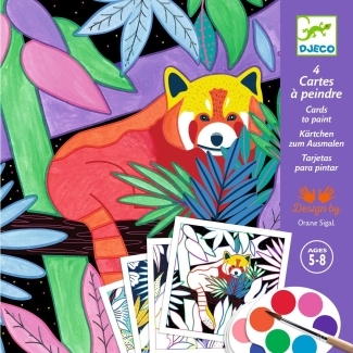 Cartes à peindre jungle