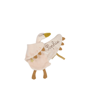 Doudou personnalis Cygne or La petite cole de danse