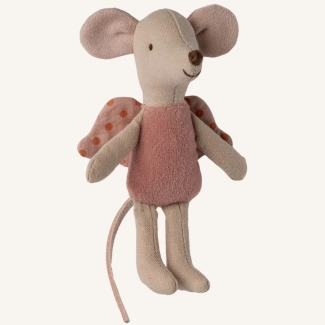 Petite fée souris rose