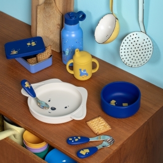 Set de vaisselle en silicone Puce & Pilou