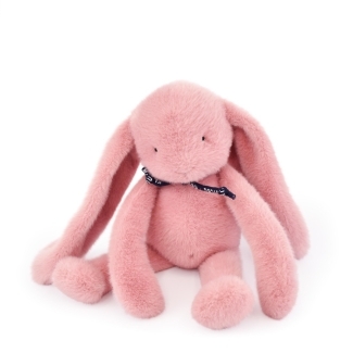 Peluche Lapin Meleo rose 37 cm