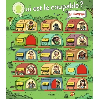 Livre enquète Qui est le coupable ? Au camping