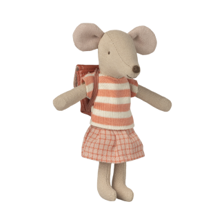 Grande soeur souris Tricycle Corail