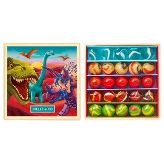 Petit coffret 25 billes Dinosaures