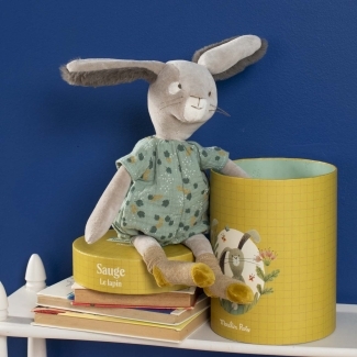 Poupée lapin sauge (en Boite) Trois petits lapins