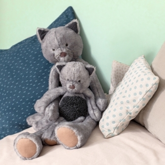 Grande peluche Chat Les Baba-Bou