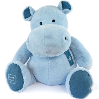 Peluche géante Hippo bleu Hipblue 85 cm