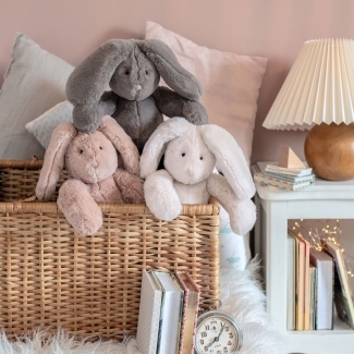Peluche Lapin rose Arthur et Louison