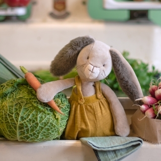 Peluche Lapin ocre Trois Petits Lapins