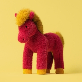 Peluche Cheval rouge