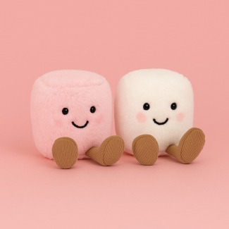 Lot de 2 peluches Guimauves