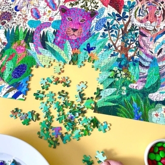 Puzzle Gallery Rainbow tigers 1000 pièces