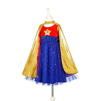 Déguisement supergirl avec cape 5-7 ans
