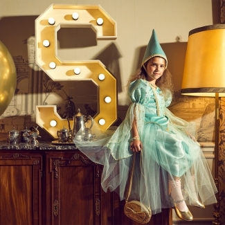Robe fée bleu Victoria 8-10 ans