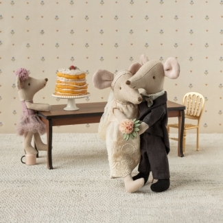 Couple de mariés Souris dans son joli coffret