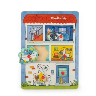 Puzzle sonore en bois Puce & Pilou