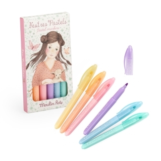 6 feutres pastels Les Rosalies