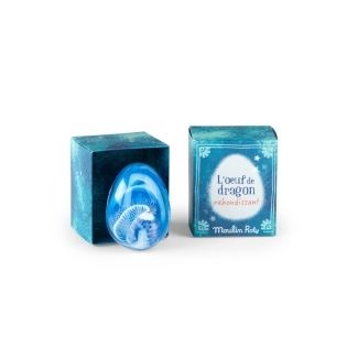 Oeuf de dragon rebondissant bleu Les Petites Merveilles