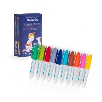 Set de 10 feutres effaçable super petit Aujourd hui c'est mercredi