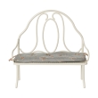Banc miniature blanc cass