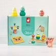 Box montessori 4 jouets en bois 36 mois