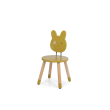 Chaise ocre Trois petits lapins