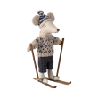 Papa souris et sa paire de ski