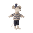 Papa souris et sa paire de ski
