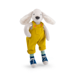 Peluche Chien Pilou jaune 37 cm Puce  Pilou