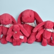 Peluche Lapin Fleurette fuchsia 35 cm