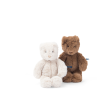 Peluche petit Ours crme Arthur et Louison