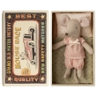 Petite soeur souris dans sa boite dallumettes