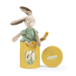 Poupe lapin sauge en Boite Trois petits lapins