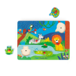 Puzzle sonore animaux en bois Les Toupitis