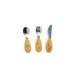 Set couverts silicone Trois petits lapins