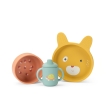 Set vaisselle silicone Trois petits lapins