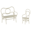 Table banc  chaise blanc cass