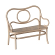 Table  caf et banc miniature rose ple
