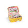 Valise dnette th en mtal La Grande Famille